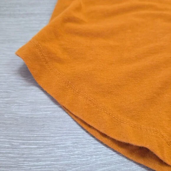 Ava & Viv Orange Long Sleeve Scoop Neck Shirt Womens Plus Size 2X - Picture 9 of 14